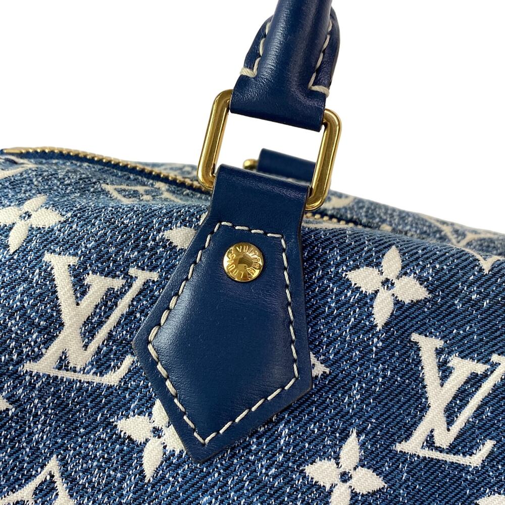 Louis Vuitton Speedy Bandouliere 25 Monogram Jacquard Denim Handbag M59609 - Picture 16 of 16